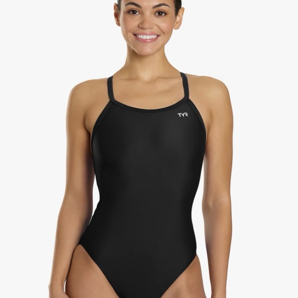 TYR Women's Classic Black/Green Reversible One-Piece Swimsuit